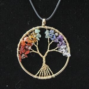 New Fashion Gold Toned Round Tree of Life N32